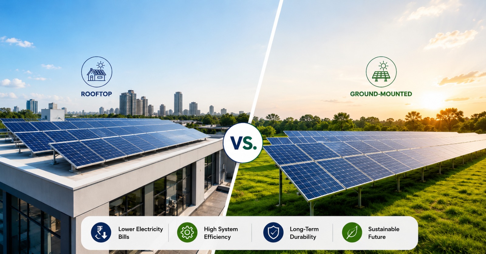 Rooftop vs. Ground-Mounted: Which Solar EPC Solution Is Right for Your Property?