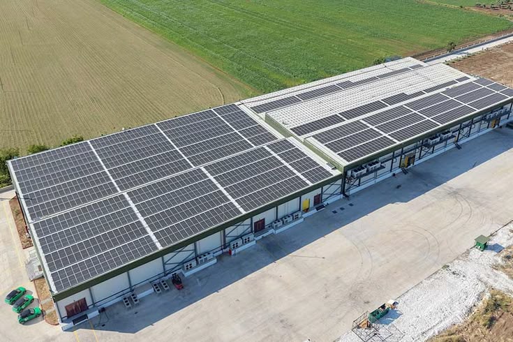 Commercial and industrial solar installation
