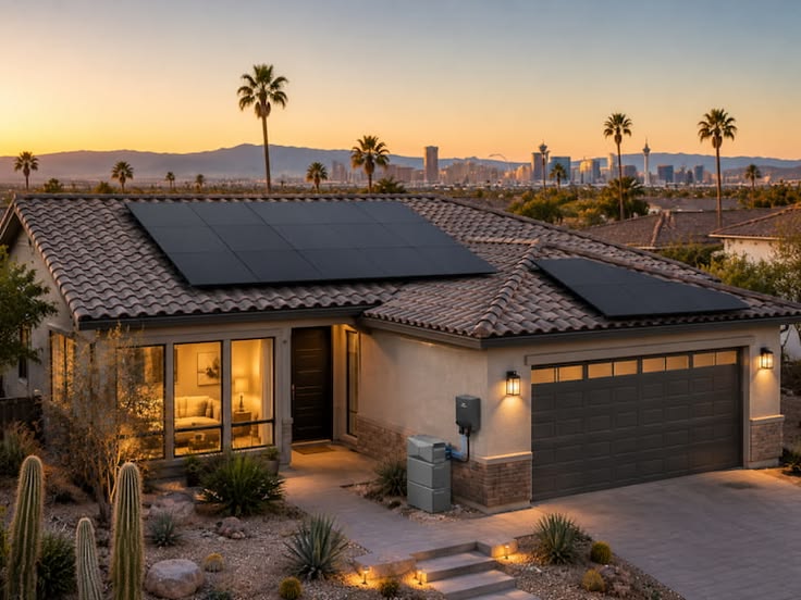 Hybrid solar and wind installation