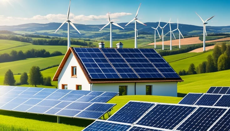 Off grid solar and wind installation
