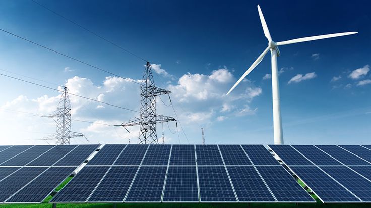 On grid solar and wind installation
